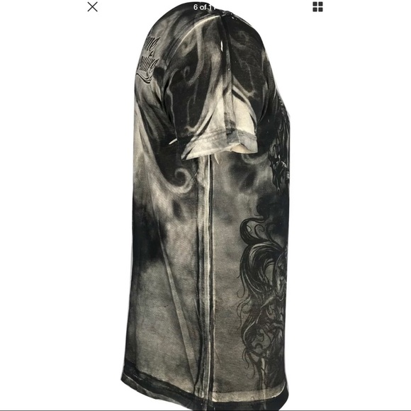 Xtreme Couture Affliction Men's T-Shirt DARK HORSE Skull Tattoo Biker S-5XL - Picture 8 of 8